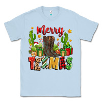 Dusty Blue merry texmas Classic Tee - Zillion Design Studio