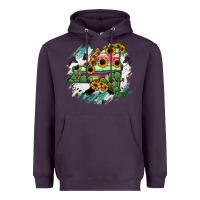 Plum New York State Map Heavyweight Hoodie - RanaPortraitStore