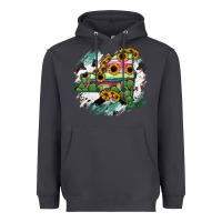 Smoke New York State Map Heavyweight Hoodie - RanaPortraitStore