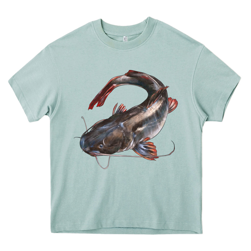 Catfish Illustrations Heavy Core Tee by LillyAllenDesigns | Teevron
