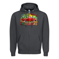 Smoke merry christmas truck Zipper Hoodie - Zillion Design Studio