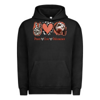 Pigment Black Peace Love Dalmatians Urban Hoodie - Jasminsmagicworld