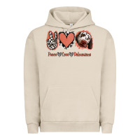 Pigment French Oak Peace Love Dalmatians Urban Hoodie - Jasminsmagicworld
