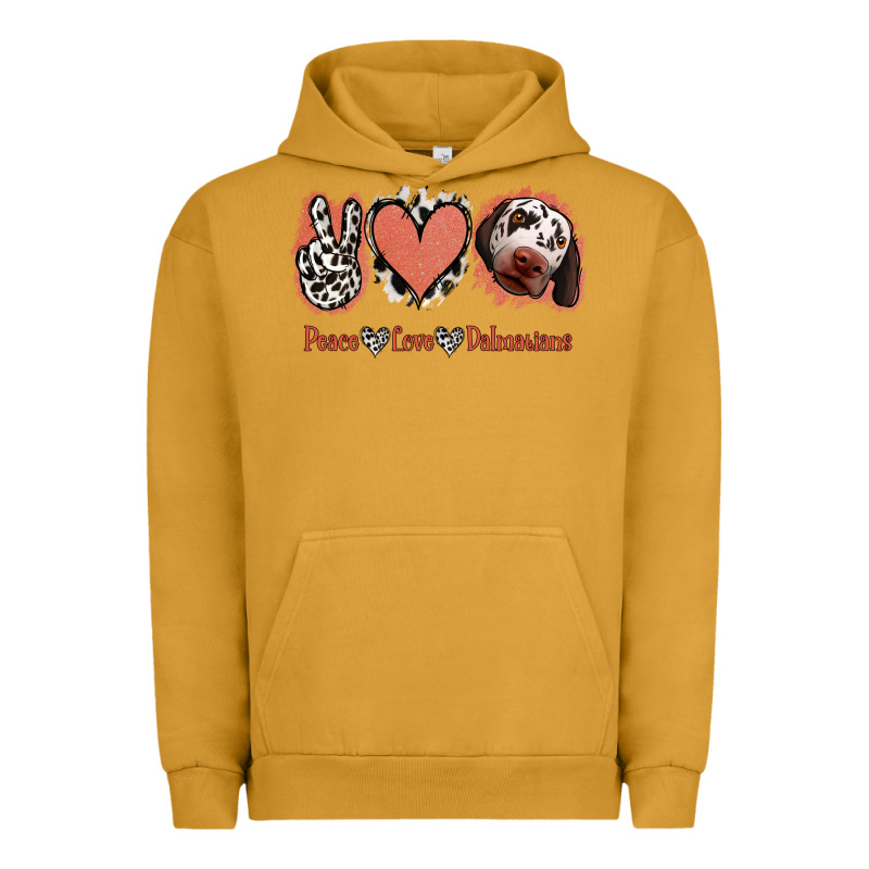 Peace Love Dalmatians Urban Hoodie by Jasminsmagicworld | Teevron