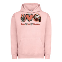 Pigment Salmon Peace Love Dalmatians Urban Hoodie - Jasminsmagicworld