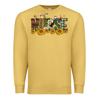 Antique Gold christmas nurse sunflower Premium Sweatshirt - FaDigitalArtStudio