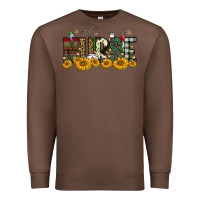 Chestnut christmas nurse sunflower Premium Sweatshirt - FaDigitalArtStudio