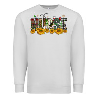 Dove Grey christmas nurse sunflower Premium Sweatshirt - FaDigitalArtStudio