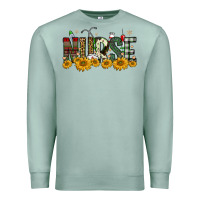 Seafoam christmas nurse sunflower Premium Sweatshirt - FaDigitalArtStudio