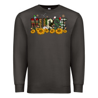 Smoke christmas nurse sunflower Premium Sweatshirt - FaDigitalArtStudio