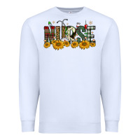 White christmas nurse sunflower Premium Sweatshirt - FaDigitalArtStudio