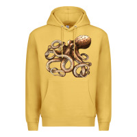 Antique Gold octopus Premium Hoodie - LillyAllenDesigns