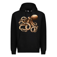 Black octopus Premium Hoodie - LillyAllenDesigns