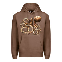 Chestnut octopus Premium Hoodie - LillyAllenDesigns