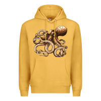 Mustard octopus Premium Hoodie - LillyAllenDesigns