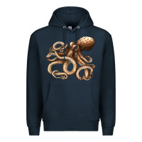 Navy octopus Premium Hoodie - LillyAllenDesigns
