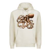 Oatmeal Heather octopus Premium Hoodie - LillyAllenDesigns