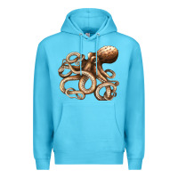 Ocean Blue octopus Premium Hoodie - LillyAllenDesigns