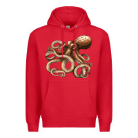 Red octopus Premium Hoodie - LillyAllenDesigns