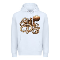White octopus Premium Hoodie - LillyAllenDesigns