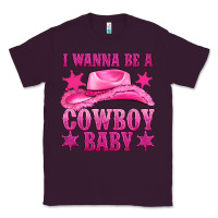 Plum i wanna be a cowboy baby Classic Tee - texasbilliewilder