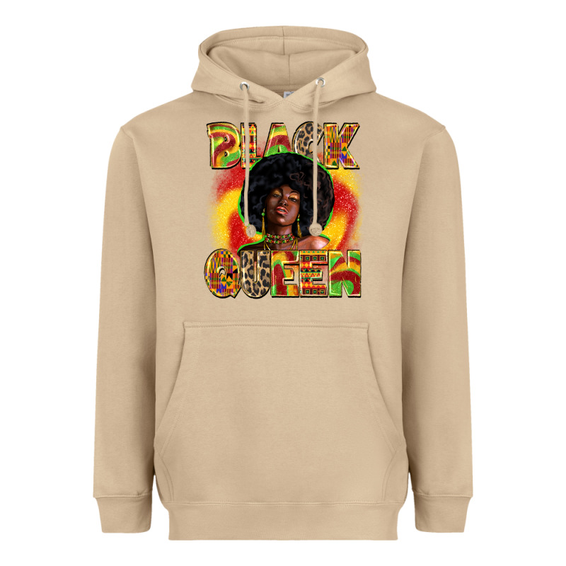 Black Queen Juneteenth Heavyweight Hoodie by Zillion Design Studio | Teevron