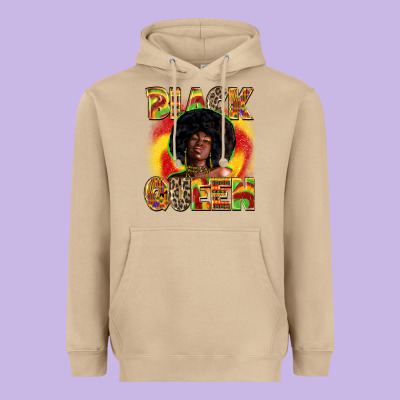 Black Queen Juneteenth Heavyweight Hoodie Designed By Zillion Design Studio