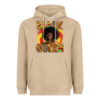 Mushroom Black queen juneteenth Heavyweight Hoodie - Zillion Design Studio