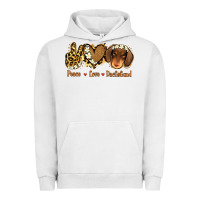 Pigment Lunar Rock Peace Love Dachshund Urban Hoodie - Jasminsmagicworld