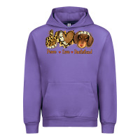 Tulip Peace Love Dachshund Urban Hoodie - Jasminsmagicworld