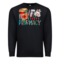 Black coffee pharmacy Premium Sweatshirt - RacoonDesign