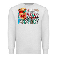 Oatmeal Heather coffee pharmacy Premium Sweatshirt - RacoonDesign