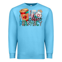 Ocean Blue coffee pharmacy Premium Sweatshirt - RacoonDesign