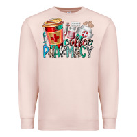 Pale Pink coffee pharmacy Premium Sweatshirt - RacoonDesign