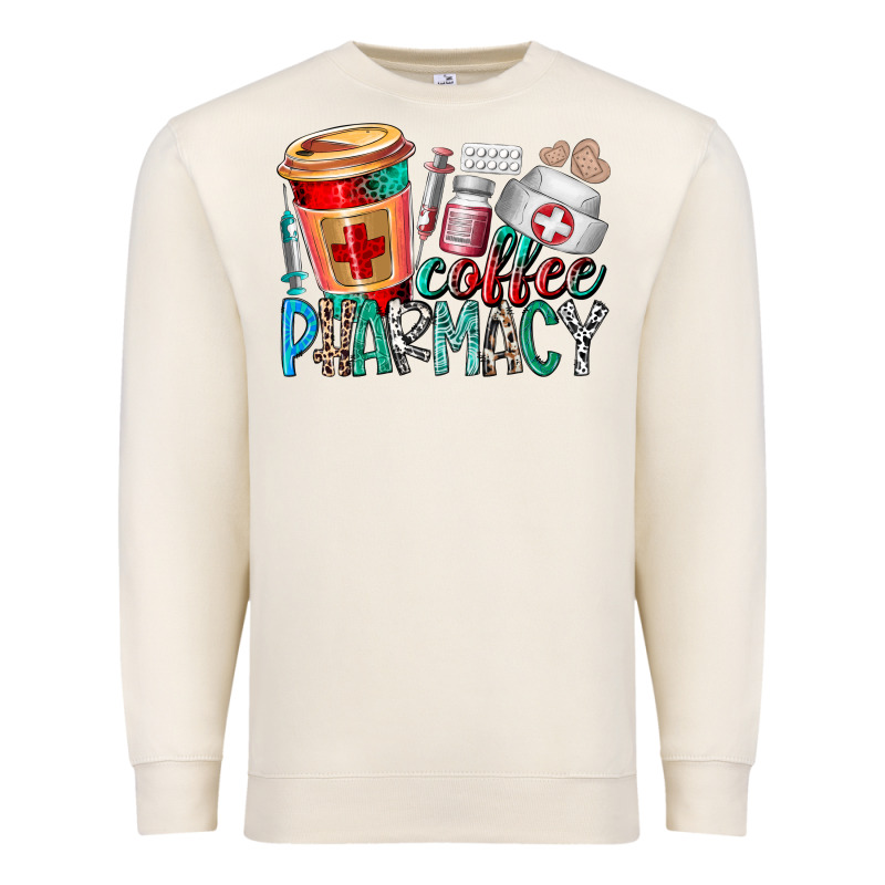 Coffee Pharmacy Premium Sweatshirt by RacoonDesign | Teevron