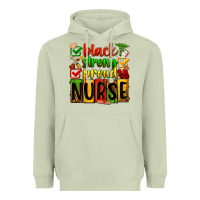 Matcha Black strong proud Nurse juneteeenth Heavyweight Hoodie - Zillion Design Studio