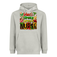 Moon Dust Black strong proud Nurse juneteeenth Heavyweight Hoodie - Zillion Design Studio