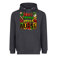 Smoke Black strong proud Nurse juneteeenth Heavyweight Hoodie - Zillion Design Studio