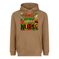 Toasted Coconut Black strong proud Nurse juneteeenth Heavyweight Hoodie - Zillion Design Studio