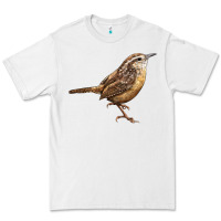White Ccarolina Wren Premium Tee - LillyAllenDesigns