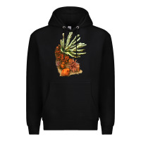 Black Coral Reef Premium Hoodie - LillyAllenDesigns