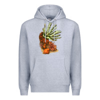 Heather Grey Coral Reef Premium Hoodie - LillyAllenDesigns