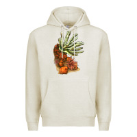 Oatmeal Heather Coral Reef Premium Hoodie - LillyAllenDesigns
