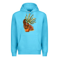 Ocean Blue Coral Reef Premium Hoodie - LillyAllenDesigns