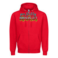 Red perfectly imperfect Zipper Hoodie - texasbilliewilder