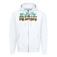 White perfectly imperfect Zipper Hoodie - texasbilliewilder
