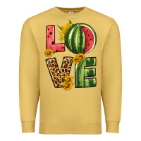 Antique Gold love watermelon Premium Sweatshirt - HRA Design Shop