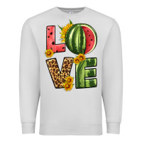 Dove Grey love watermelon Premium Sweatshirt - HRA Design Shop