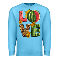 Ocean Blue love watermelon Premium Sweatshirt - HRA Design Shop
