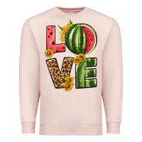 Pale Pink love watermelon Premium Sweatshirt - HRA Design Shop